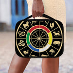 Chinese Zodiac Calendar Wheel Print Classic Bible Case