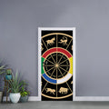 Chinese Zodiac Calendar Wheel Print Door Sticker