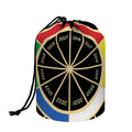 Chinese Zodiac Calendar Wheel Print Drawstring Makeup Bag