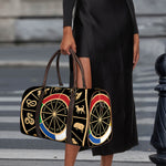 Chinese Zodiac Calendar Wheel Print Duffle Bag