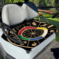 Chinese Zodiac Calendar Wheel Print Golf Cart Seat Cover