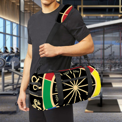 Chinese Zodiac Calendar Wheel Print Gym Bag