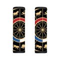 Chinese Zodiac Calendar Wheel Print Handle Covers