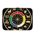 Chinese Zodiac Calendar Wheel Print Laptop Sleeve