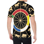 Chinese Zodiac Calendar Wheel Print Men's Shirt