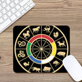 Chinese Zodiac Calendar Wheel Print Mouse Pad