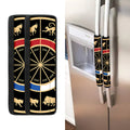 Chinese Zodiac Calendar Wheel Print Refrigerator Handle Covers
