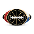 Chinese Zodiac Calendar Wheel Print Rugby Ball