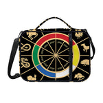 Chinese Zodiac Calendar Wheel Print Shoulder Strap Bible Bag