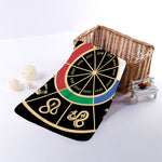 Chinese Zodiac Calendar Wheel Print Towel