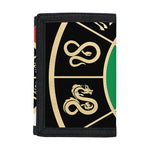 Chinese Zodiac Calendar Wheel Print Trifold Wallet