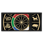 Chinese Zodiac Calendar Wheel Print Trifold Wallet