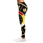 Chinese Zodiac Calendar Wheel Print Women's Leggings