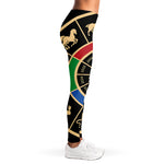 Chinese Zodiac Calendar Wheel Print Women's Leggings