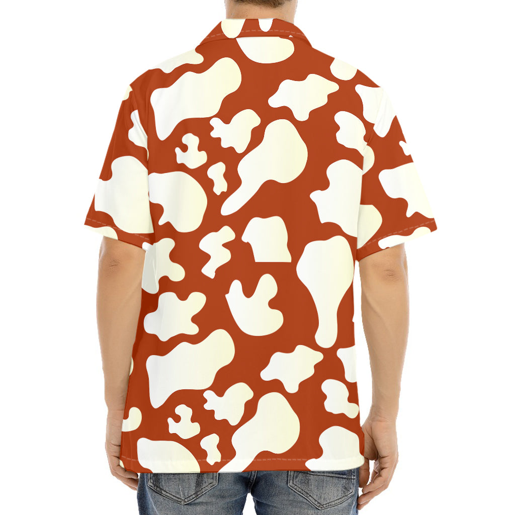 Chocolate And Milk Cow Print Aloha Shirt