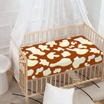 Chocolate And Milk Cow Print Baby Crib Sheet