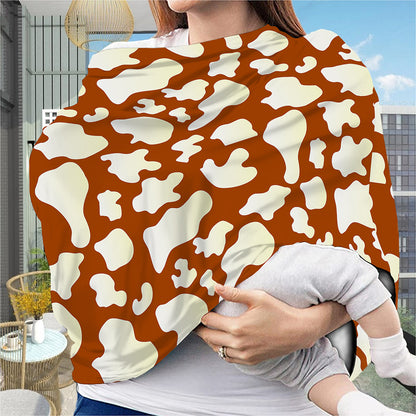 Chocolate And Milk Cow Print Baby Seat Cover