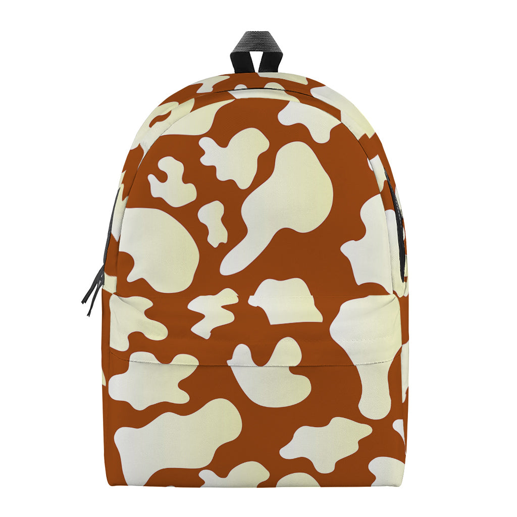 Chocolate And Milk Cow Print Backpack