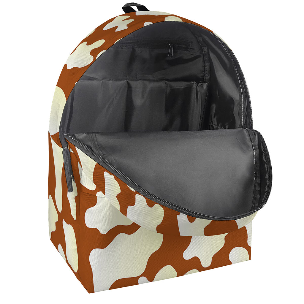 Chocolate And Milk Cow Print Backpack