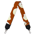 Chocolate And Milk Cow Print Bag Strap