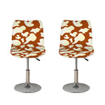 Chocolate And Milk Cow Print Bar Stool Covers