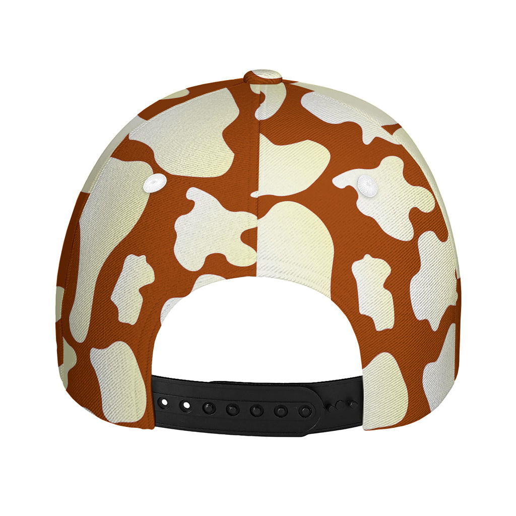 Chocolate And Milk Cow Print Baseball Cap