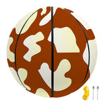 Chocolate And Milk Cow Print Basketball