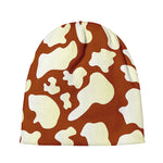 Chocolate And Milk Cow Print Beanie