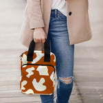 Chocolate And Milk Cow Print Bible Tote Bag