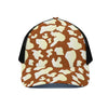 Chocolate And Milk Cow Print Black Mesh Trucker Cap