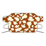 Chocolate And Milk Cow Print Car Windshield Snow Cover