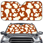 Chocolate And Milk Cow Print Car Windshield Sun Shade