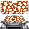 Chocolate And Milk Cow Print Car Windshield Sun Shade