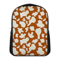 Chocolate And Milk Cow Print Casual Backpack