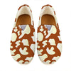 Chocolate And Milk Cow Print Casual Shoes