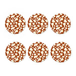 Chocolate And Milk Cow Print Coaster Set