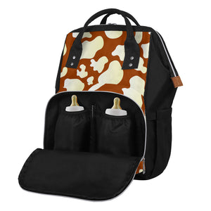 Chocolate And Milk Cow Print Diaper Bag