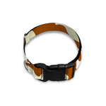 Chocolate And Milk Cow Print Dog Collar