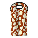 Chocolate And Milk Cow Print Double Neoprene Wine Tote