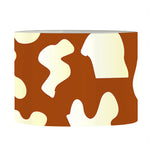 Chocolate And Milk Cow Print Drum Lamp Shade