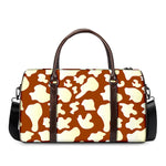 Chocolate And Milk Cow Print Duffle Bag