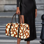 Chocolate And Milk Cow Print Duffle Bag