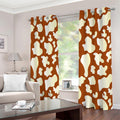 Chocolate And Milk Cow Print Extra Wide Grommet Curtains
