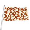 Chocolate And Milk Cow Print Flag