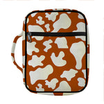 Chocolate And Milk Cow Print Front Pocket Bible Bag