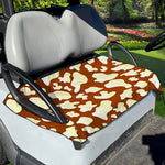 Chocolate And Milk Cow Print Golf Cart Seat Cover