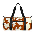Chocolate And Milk Cow Print Gym Bag