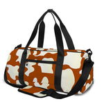 Chocolate And Milk Cow Print Gym Bag