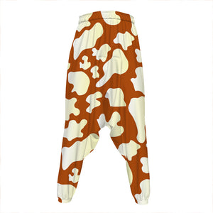 Chocolate And Milk Cow Print Hammer Pants