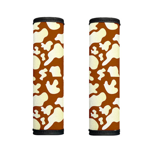 Chocolate And Milk Cow Print Handle Covers